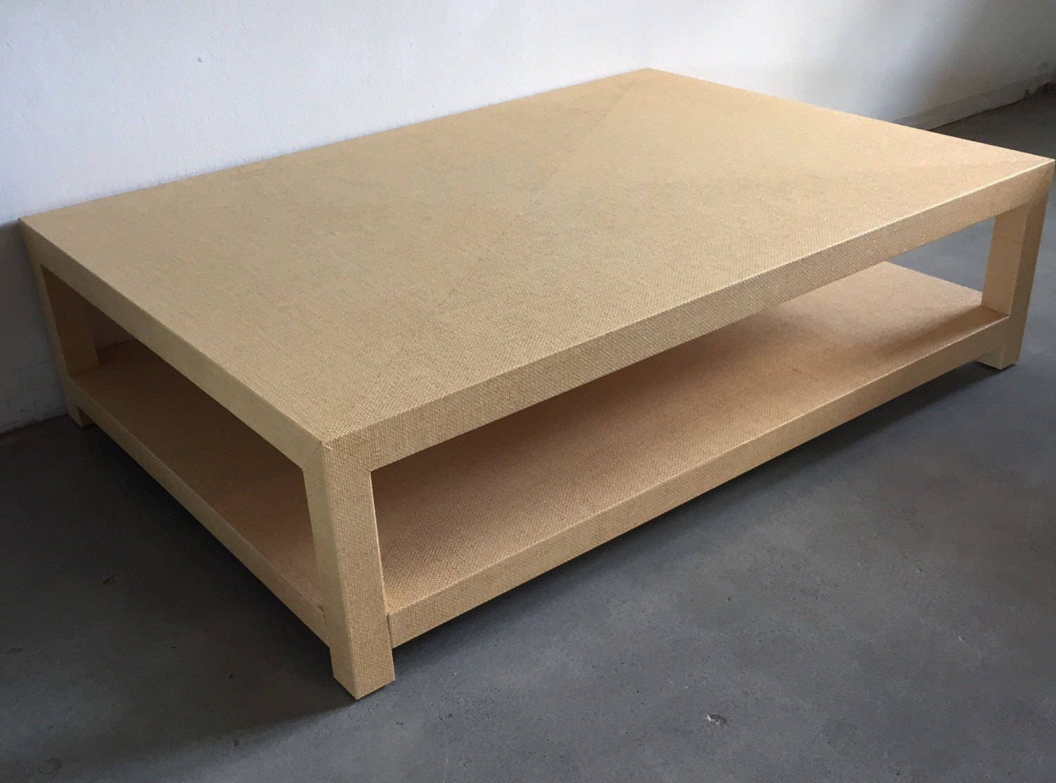 Grasscloth sale coffee table
