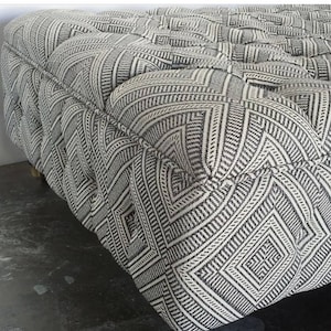 Fully Tufted Storage Ottoman - Design Your Own To Suit Your Space