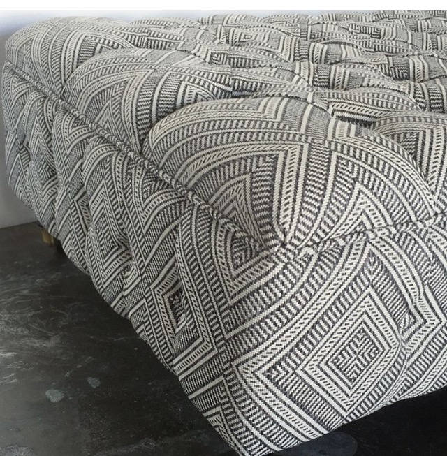 Fully Tufted Storage Ottoman - Design Your Own To Suit Your Space