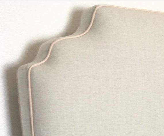 Curved sale fabric headboard