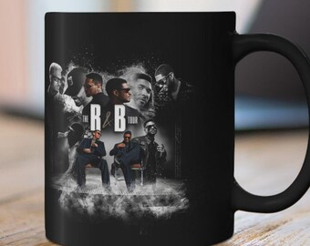 R&B Legends Collage Mug | Black Ceramic Coffee Mug