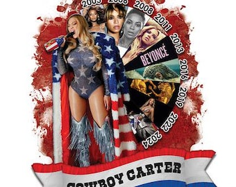 Beyonce Cowboy Carter Christmas Ornament, Beyhive Music Fan Gift, Ceramic