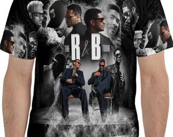 Raymond and Brown R&B Tour All-Over Print T-Shirt – Custom Graphics Tee