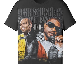 Raymond and Brown Jumbo Print T-Shirt - Chris Brown & Usher Tour