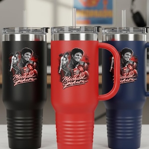 Michael Jackson Tumbler Insulated Travel Mug | 40oz image 1