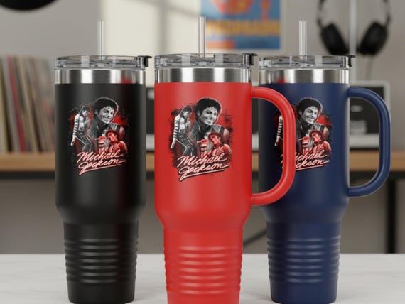 Michael Jackson Tumbler Insulated Travel Mug | 40oz