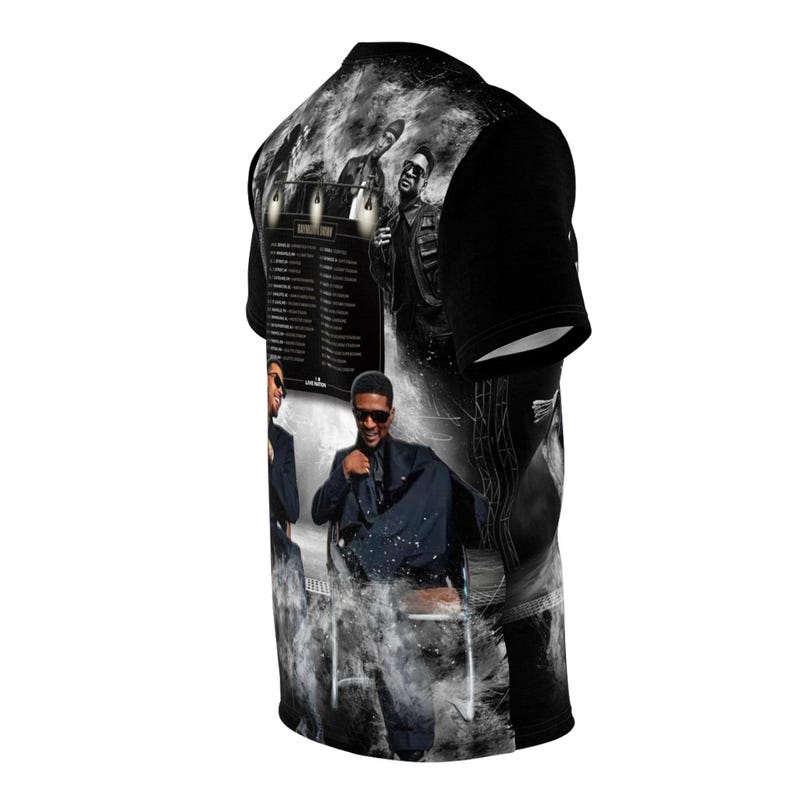 R&B Tour Shirt with Dates | Raymond and Brown All-Over Print Tee | Front and Back image 12