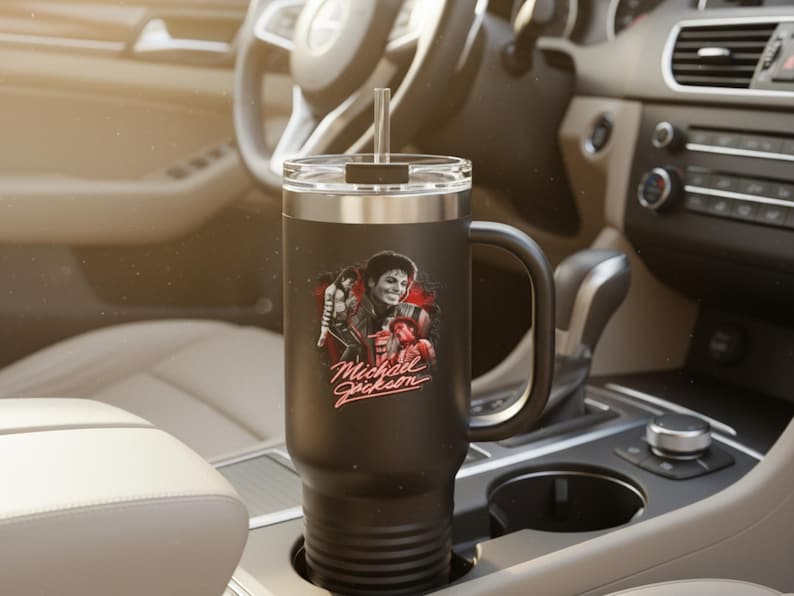 Michael Jackson Tumbler Insulated Travel Mug | 40oz image 11