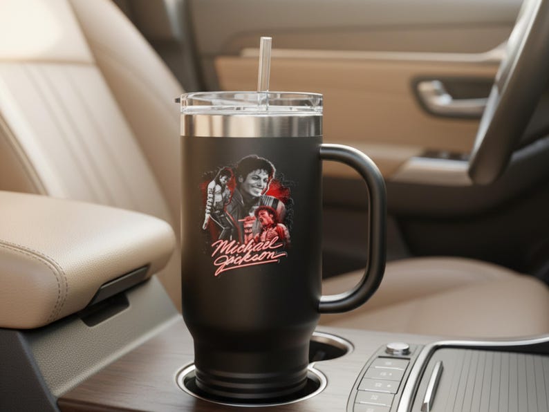 Michael Jackson Tumbler Insulated Travel Mug | 40oz image 10