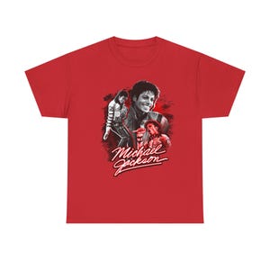 Michael Jackson Graphic Tee - Vintage Retro Music Icon Shirt, Soft Cotton, Twill Shoulder Tape image 9