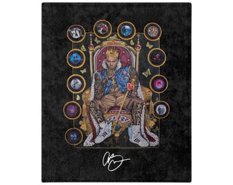 20 Years of Chris Brown Blanket with CB Signature