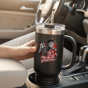 Michael Jackson Tumbler Insulated Travel Mug | 40oz image 8