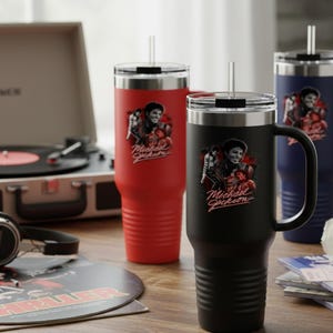 Michael Jackson Tumbler Insulated Travel Mug | 40oz image 5