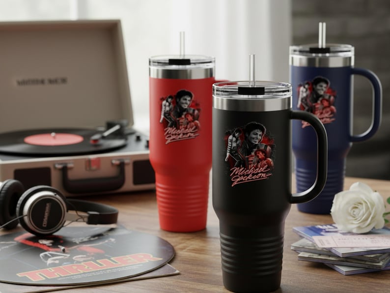 Michael Jackson Tumbler Insulated Travel Mug | 40oz image 5