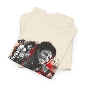 Michael Jackson Graphic Tee - Vintage Retro Music Icon Shirt, Soft Cotton, Twill Shoulder Tape image 19