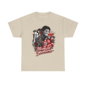 Michael Jackson Graphic Tee - Vintage Retro Music Icon Shirt, Soft Cotton, Twill Shoulder Tape image 5