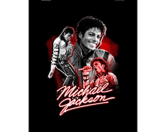 Michael Jackson Poster – Museum-Grade Giclée Print, Bright Colors