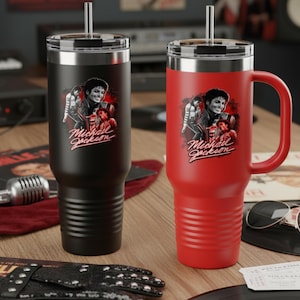 Michael Jackson Tumbler Insulated Travel Mug | 40oz image 14