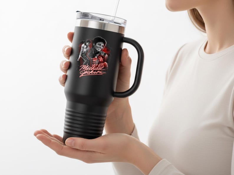 Michael Jackson Tumbler Insulated Travel Mug | 40oz image 17