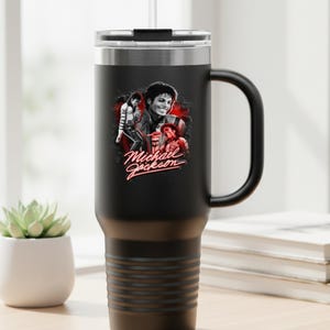 Michael Jackson Tumbler Insulated Travel Mug | 40oz image 3