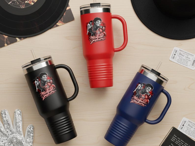 Michael Jackson Tumbler Insulated Travel Mug | 40oz image 16