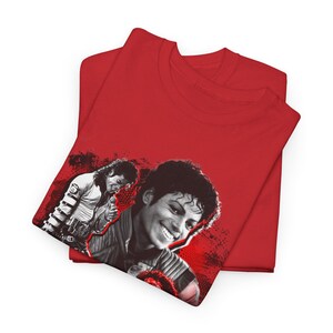 Michael Jackson Graphic Tee - Vintage Retro Music Icon Shirt, Soft Cotton, Twill Shoulder Tape image 15