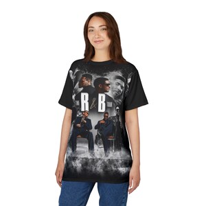 R&B Tour Shirt with Dates | Raymond and Brown All-Over Print Tee | Front and Back image 11