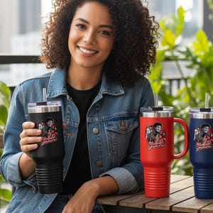 Michael Jackson Tumbler Insulated Travel Mug | 40oz image 2