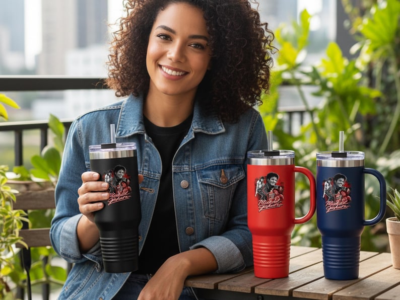 Michael Jackson Tumbler Insulated Travel Mug | 40oz image 2