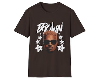 Chris Brown Brown Album Tour Graphic Tee, Unisex Softstyle Concert Shirt