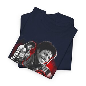 Michael Jackson Graphic Tee - Vintage Retro Music Icon Shirt, Soft Cotton, Twill Shoulder Tape image 18
