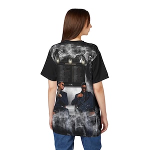 R&B Tour Shirt with Dates | Raymond and Brown All-Over Print Tee | Front and Back image 7