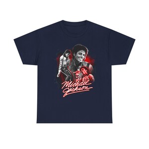 Michael Jackson Graphic Tee - Vintage Retro Music Icon Shirt, Soft Cotton, Twill Shoulder Tape image 8