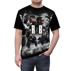R&B Tour Shirt with Dates | Raymond and Brown All-Over Print Tee | Front and Back image 10