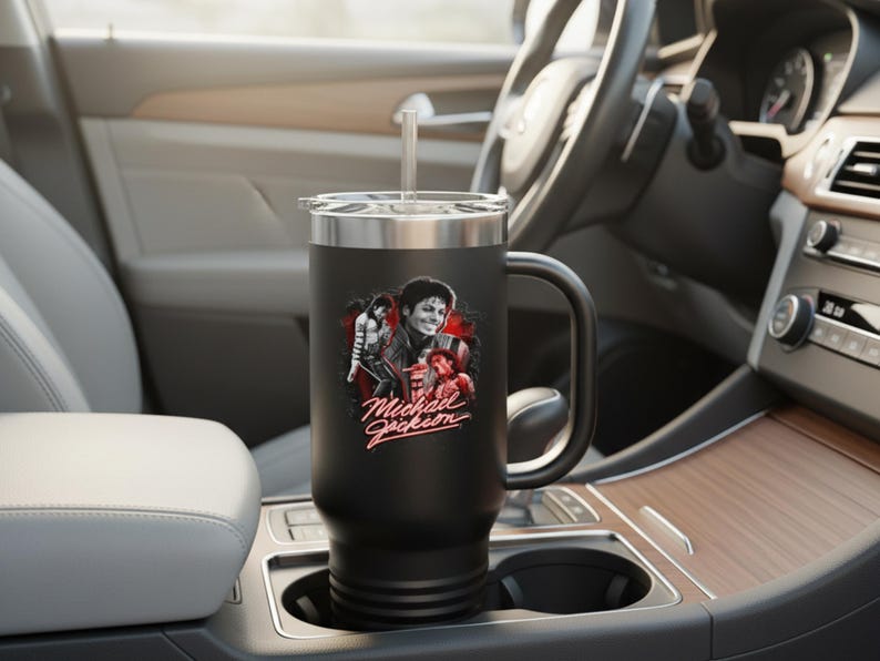 Michael Jackson Tumbler Insulated Travel Mug | 40oz image 15
