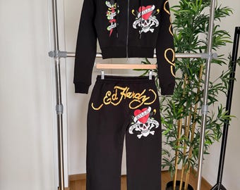 Ed Hardy Black Tracksuit / Y2K