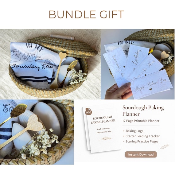 BreadWarmer Bundle Bread Lover Gift Set Sourdough Tools Kit Bread Baker Gift Sourdough Starter mothers day present breadwarmer