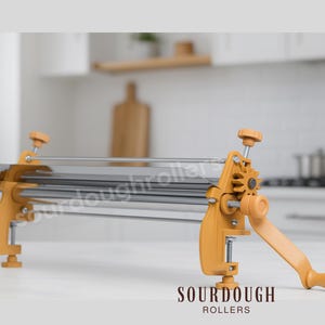 19 Inch Dough Sheeter Machine Manual Pasta Roller for bakers and business Sourdough Fondant Pizza & Pastry croissant Heavy Duty kitchen Tool