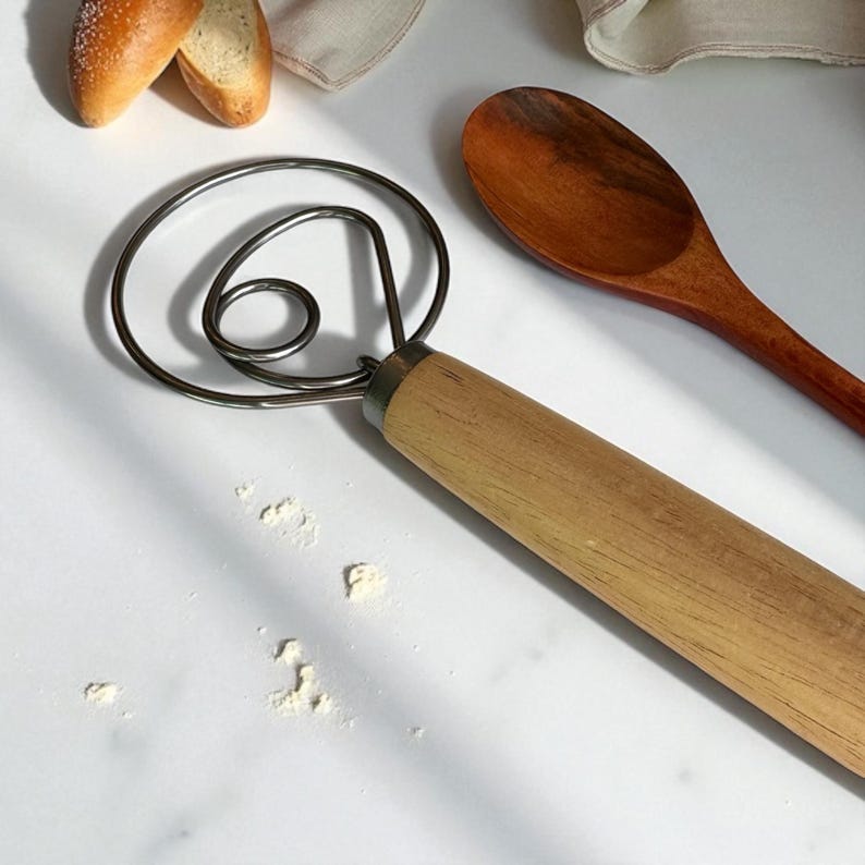 Sourdough Starter Kit: Banneton Basket, Dough Whisk, Live Starter image 8