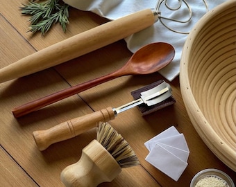 Beginner Sourdough Starter Kit, Complete Bread Making Set for Home Bakers
