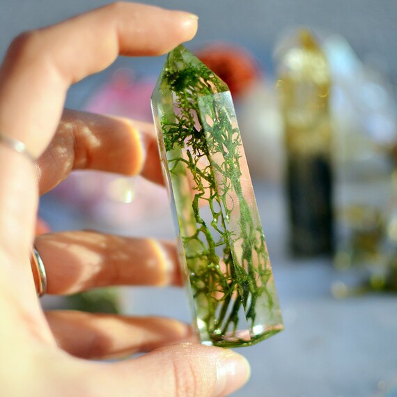 Resin crystal point