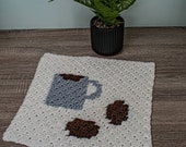 C2C Coffee Blanket Square Crochet Pattern (PDF Download)