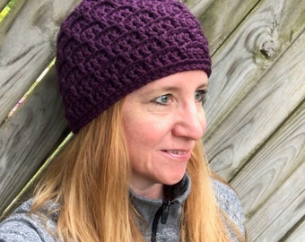 Crochet Hat Pattern - Chemo Hat Pattern - Keystone Hat Crochet Pattern PDF 295