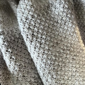 Easy Throw Crochet Pattern - Super Soft Blanket - Heavy Throw Blanket Pattern - 5 sizes