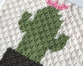 C2C Crochet Pattern: Saguaro Cactus Blanket Square (PDF Pattern)
