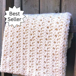 Easy Throw Crochet Pattern - Lapghan Pattern - Super Warm Throw Pattern