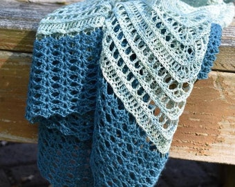 Crochet Shawl Pattern - Breath of Life PDF