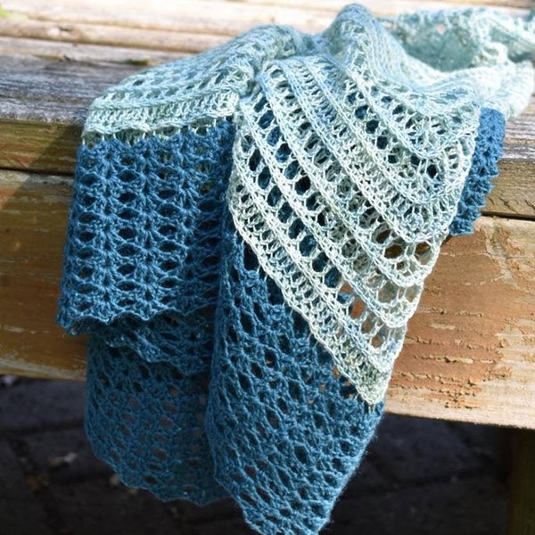 Crochet Shawl Pattern - Breath of Life PDF