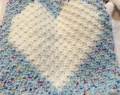 Heart Blanket Square Crochet Pattern: C2C Afghan (PDF Pattern)