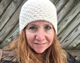 Hat Crochet Pattern - Beginner Crochet Hat - Pine Grove Hat PDF